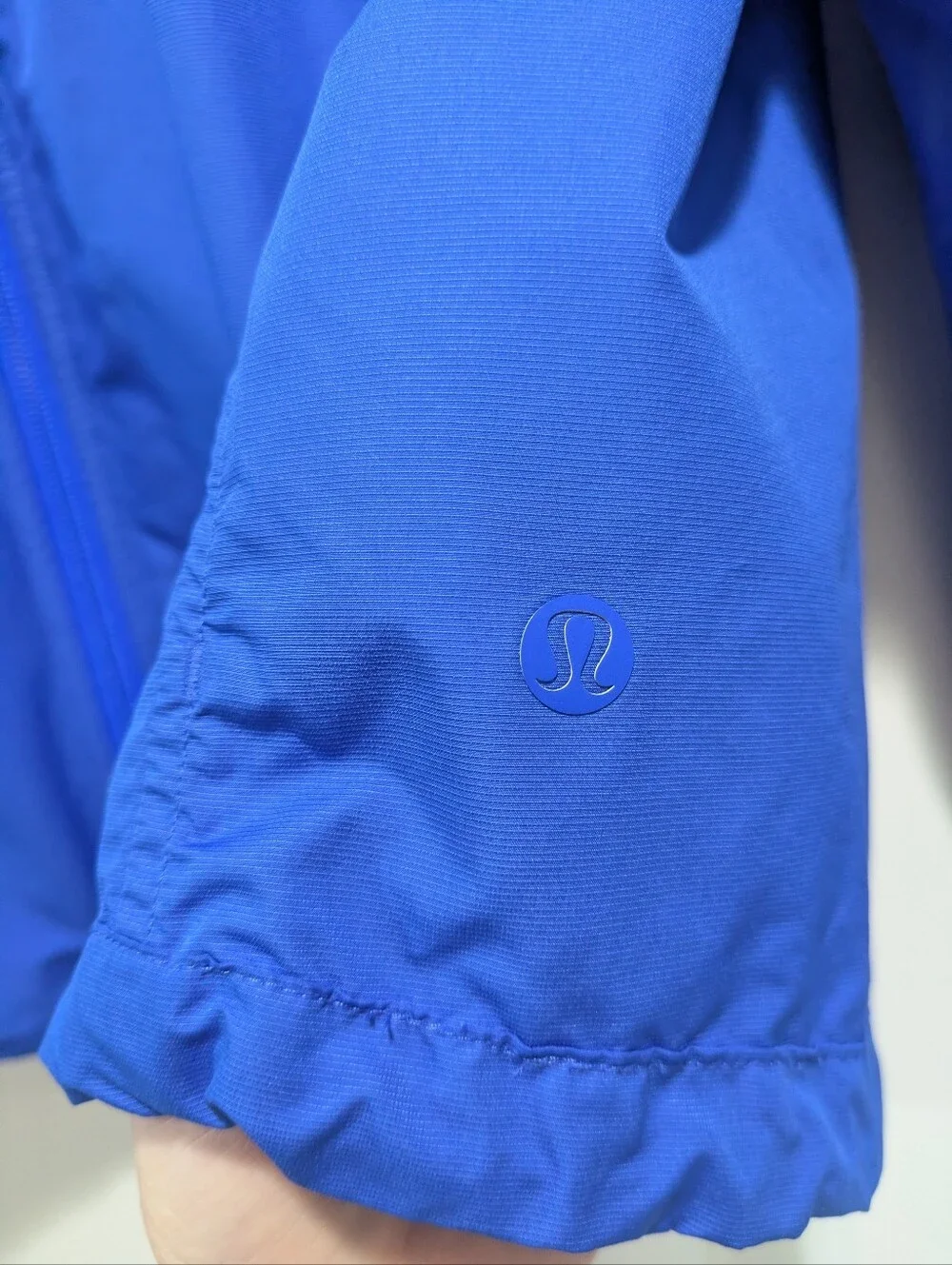 Lululemon Lightweight Cropped Track Jacket Blazer Blue Tone Sz 10 - Picture 7 of 16